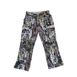 Mossy Oak Men's Camo Cargo Hunting Pants Green L Inseam
